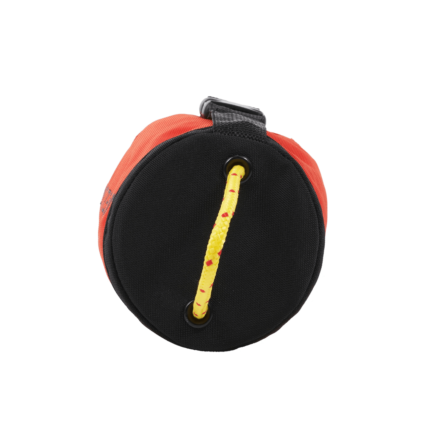 Sac de lancer compact Paddle.ca pour kayak ou rafting, léger et facile à ranger, avec corde de sauvetage intégrée.
