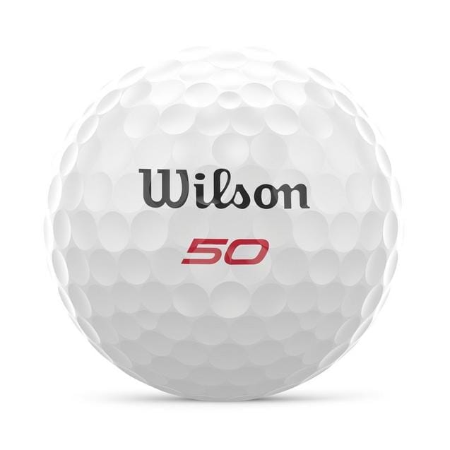 Ballons de golf Wilson 50 Elite White, double lot de 24 pour 2023, balles de golf de haute performance.