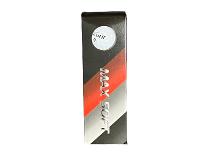 Balles de golf Accufli Max Soft de Golf Stuff, balle blanche souple en sleeve, pour un jeu précis et confortable.