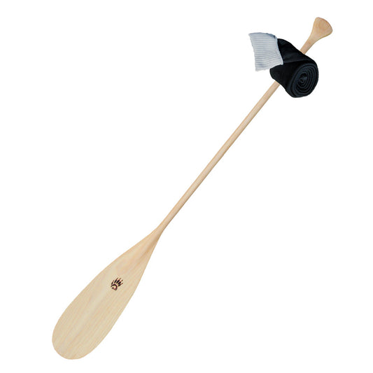 Palet en bois de cerisier La Bonga Badger Paddle de Paddle.ca, conçu pour le paddle, avec une finition en bois naturel.