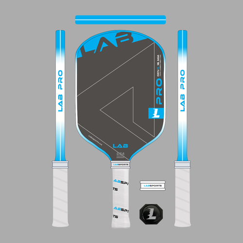 Raquette de pickleball LabSports Pro en carbone T700 offrant un équilibre parfait entre puissance et contrôle