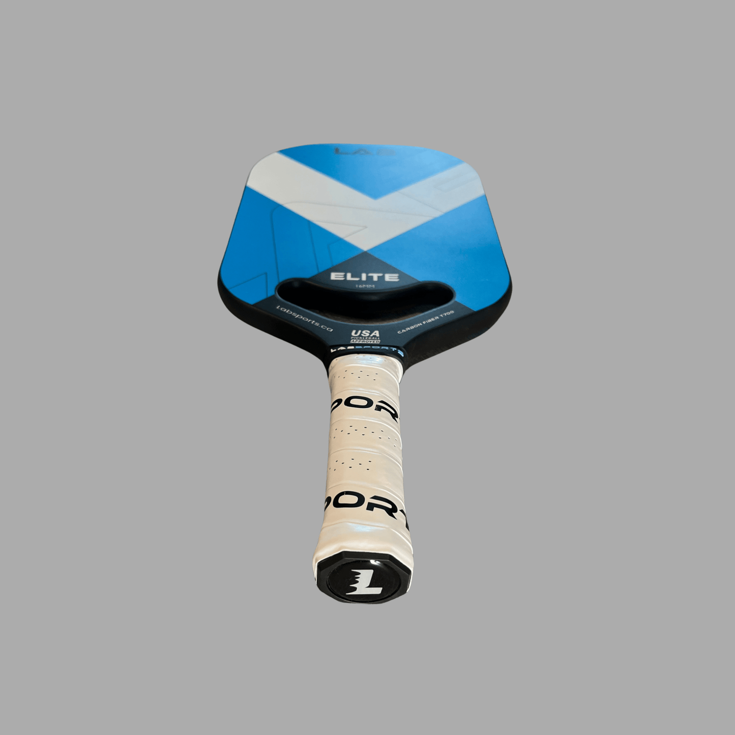 Manche ergonomique de la raquette de pickleball LabSports Elite avec prise antidérapante