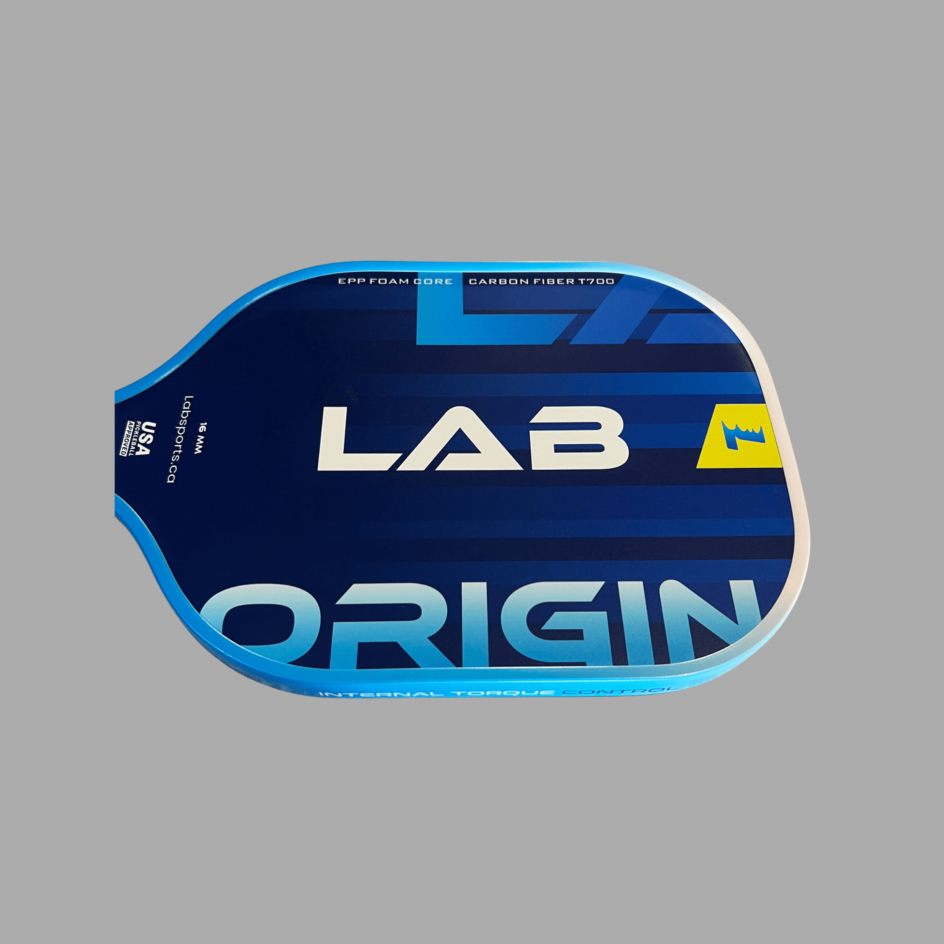Profil de la raquette de pickleball LabSports Origin avec construction durable et légère