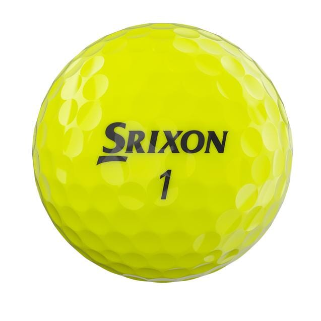 Ballons de golf Srixon Q Star Tour 5 '24 de Golf Stuff, ensemble de balles de golf blanches avec logo Srixon.