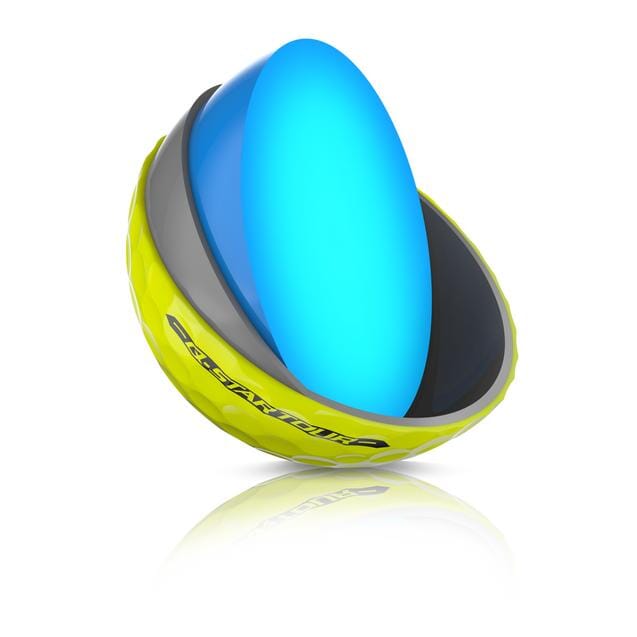 Ballons de golf Srixon Q Star Tour 5 '24, paquet de balles de golf blanches avec logo Srixon, sur fond neutre.