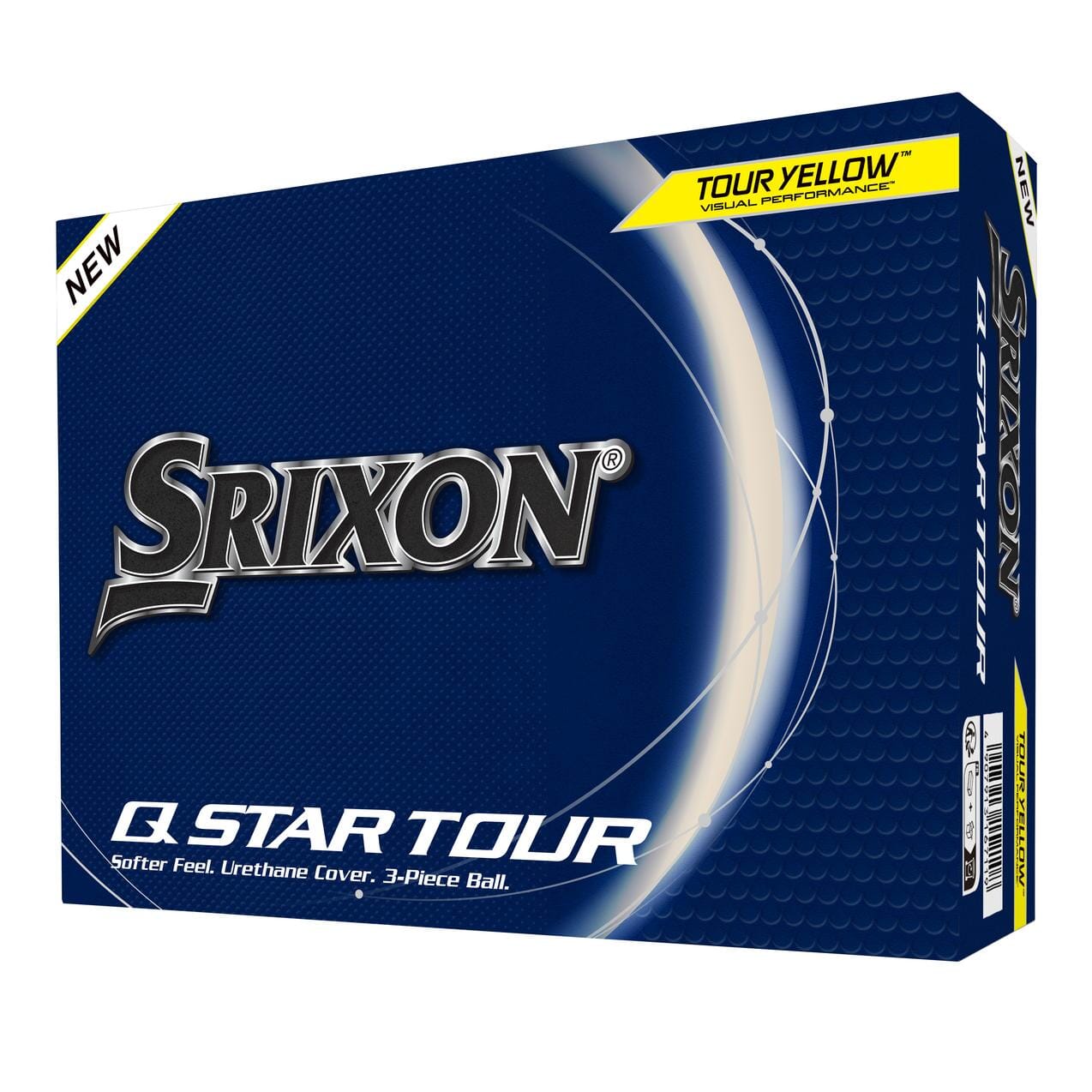 Boîte de 12 balles de golf Srixon Q Star Tour 5 '24 de couleur jaune, conçues pour optimiser la performance sur le terrain