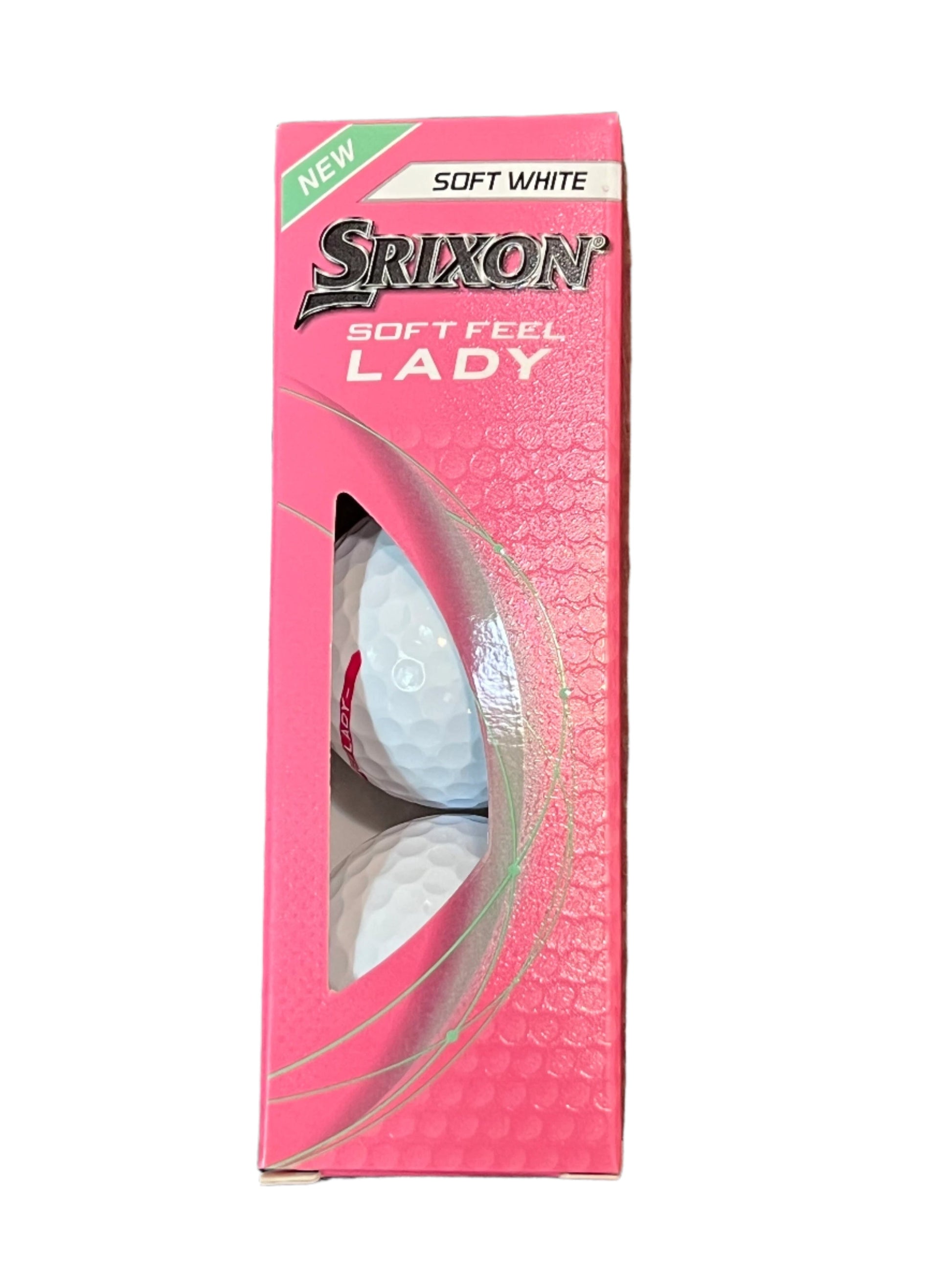 Balles de golf pour femmes Srixon Soft Feel 2025, lot de 3 balles blanches, adaptées au golf.