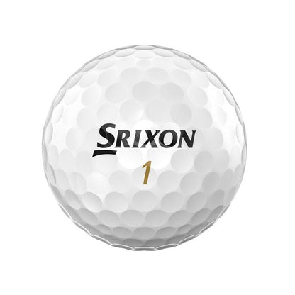 Ballons de golf Srixon Z Star Diamond '25, balles de golf de haute performance, avec logo et design brillant.
