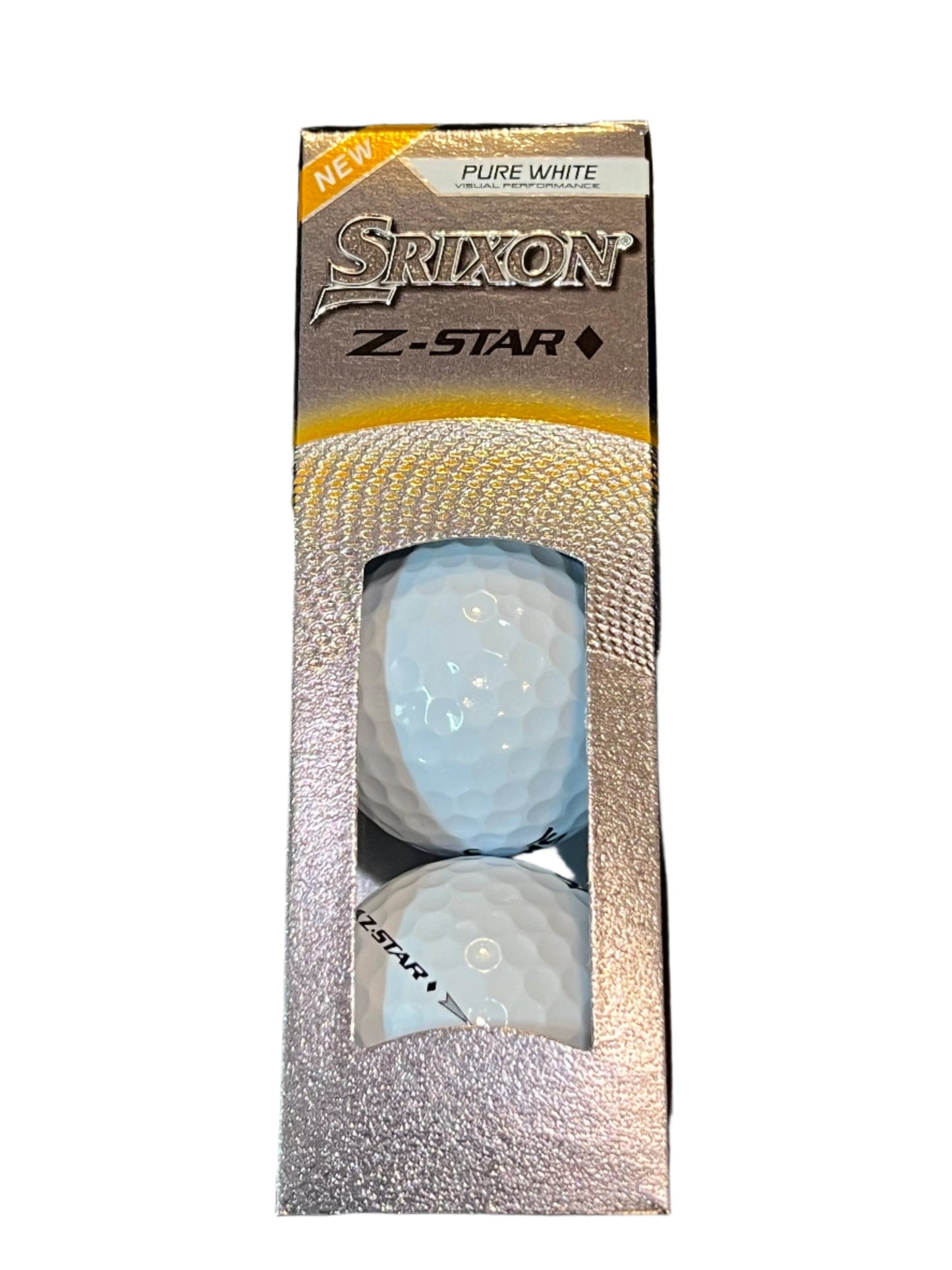 Balles de golf Srixon Z Star Diamond 2025, sphères de golf de haute performance dans un emballage.