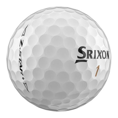 Ballons de golf Srixon Z Star Diamond 2023, balles de golf de haute performance, avec logo et design brillant, vues de face