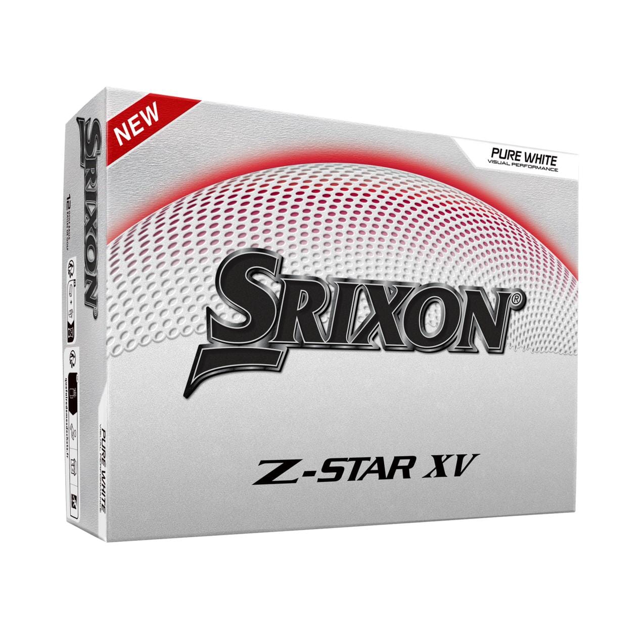 Boîte de 12 balles de golf Srixon Z Star XV '25, balles de golf de haute performance pour amateurs et professionnels.