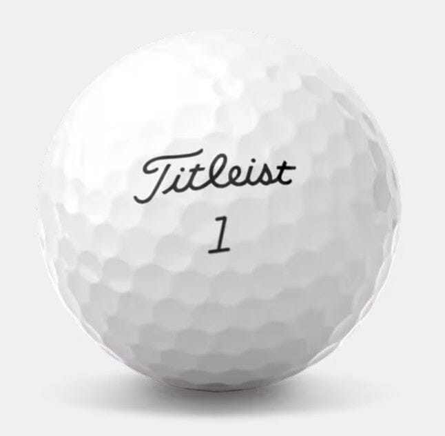 Balles de golf Titleist Pro V1 2025 Aim Performance, alignement et performance pour golf, marquage blanc avec logo Titleist.