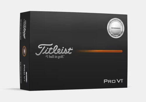 Balles de golf Titleist Pro V1 2025 Aim Performance Alignement, boîte de 12, blanches, pour performance et précision.