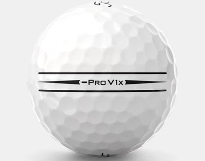 Balles de golf Titleist Pro V1x Left Dash pour l'alignement, conçues pour améliorer la précision, marque Golf Stuff.