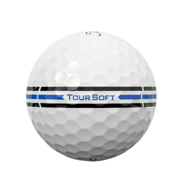 Balles de golf Titleist Tour Soft Aim 360 2024, balles de golf de marque Golf Stuff avec technologie avancée.