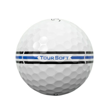 Balles de golf Titleist Tour Soft Aim 360 2024, balles de golf de marque Golf Stuff avec technologie avancée.