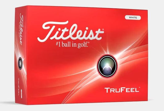 Boîte de 12 balles de golf Titleist Trufeel 2024 blanches, balles de golf de haute qualité pour le jeu.