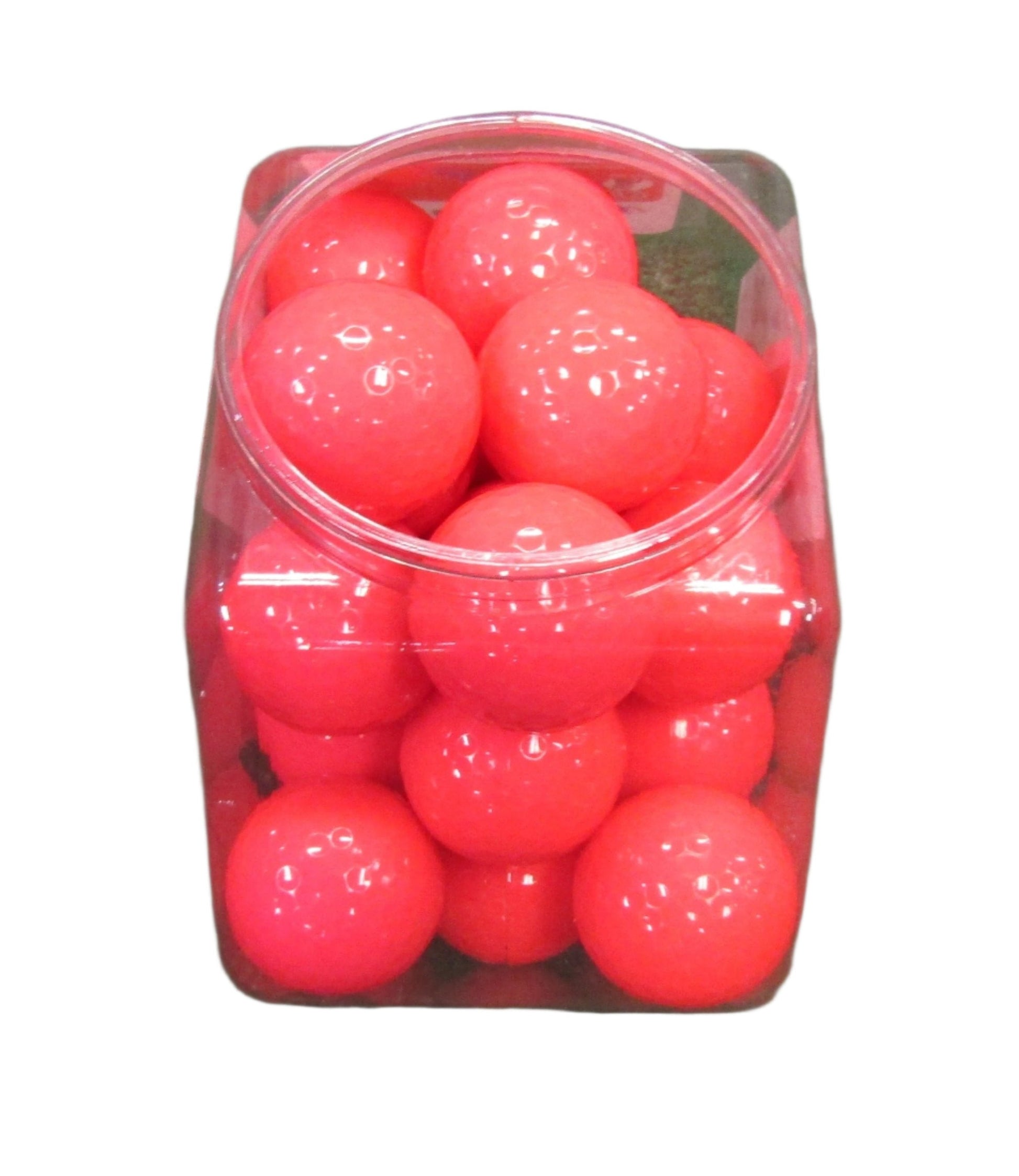 Balles de golf colorées de pratique Volf Golf Bulk 2 couches, marque Golf Stuff, en rose clair, lot de balles.