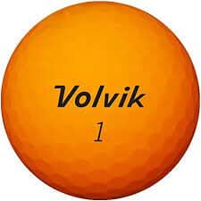 Balles de golf Volvik Vimax Soft de Golf Stuff, lot de trois balles oranges pour golf, image montrant leur couleur et design.