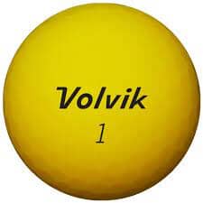 Balles de golf Volvik Vimax Soft jaunes, marque Golf Stuff, en emballage de 3, surface douce et couleur vive.