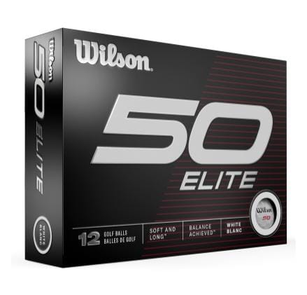 Balles de golf Wilson 50 Elite 2023, balles de golf de haute qualité pour performance et durabilité.