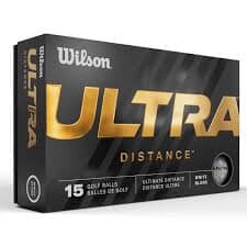 Boîte de 15 balles de golf Wilson Ultra Distance, balles de golf de haute performance pour longue distance.